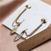 Golden Leaf Chain Ear Cuff Pair Special Edition