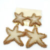Starfish Lava Shaped Drop Earrings