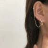 Buy Online Moon Star Chain Earcuff | Single Side Earcuff . Delivery Across Pakistan