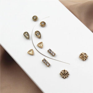 Multi Shape Stud Earrings Set