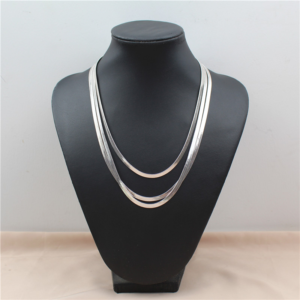 Shop Online Now. 3 Layer Silver Color Snake Chain Necklace. Delivery Across Pakistan.